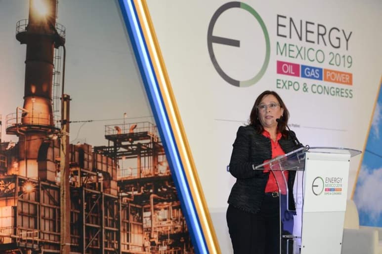 Rocío Nahle participó en la inauguración del “Energy Mexico Oil Gas Power 2019, Expo and Congress”. (ESPECIAL)