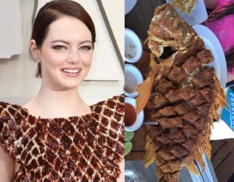 El atuendo de la nominada a Mejor Actriz de Reparto en los premios Oscar 2019 se ha convertido en el vestido con más protagonismo en los memes de redes sociales. (ESPECIAL)