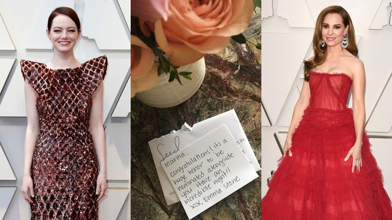 Emma Stone sorprendió a la actriz mexicana Marina de Tavira con un emotivo mensaje. (ESPECIAL)