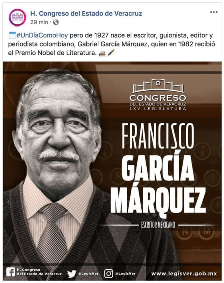 El error que se públicó en la cuenta oficial del Congreso de Veracruz se convirtió en viral en las redes sociales. (ESPECIAL)