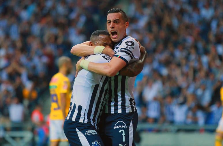 Rogelio Funes Mori abrió el marcador en el Clásico Regio tras una soberbia definición con el tacón de su botín derecho. (Jam Media)