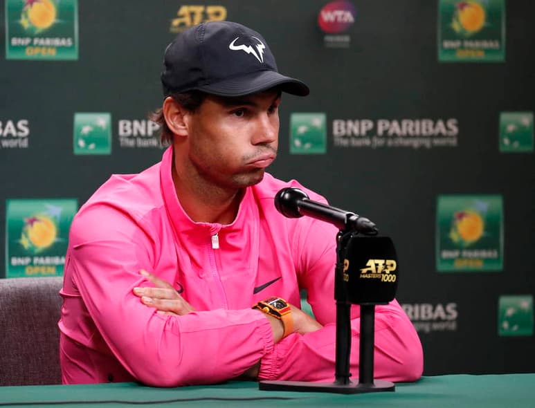 Este sábado, Nadal enfrentaría al suizo Roger Federer, quien es la raqueta número cuatro, pero por una lesión en su rodilla derecha no jugará. (EFE)