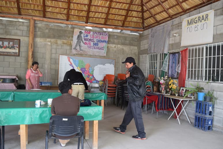 En promedio se reciben algunos 80 migrantes por semana, cuando antes eran algunos 60. El cambio se debe a que viajan familias completas. (MARY VÁZQUEZ)