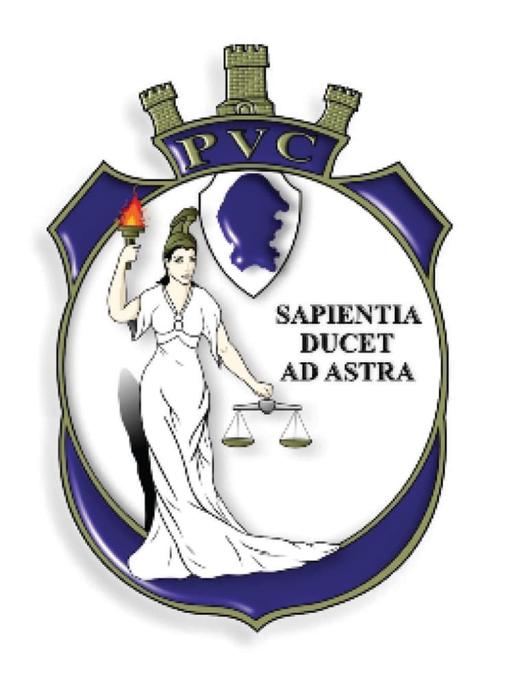 Palas Atenea o Minerva, diosa de sabiduría, las artes, la estrategia militar, símbolo central del escudo de la Preparatoria Venustiano Carranza.