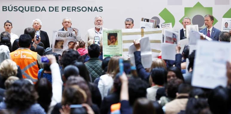 Ante colectivos de familias de desaparecidos, se reactivó el Sistema Nacional de Búsqueda. (NOTIMEX)