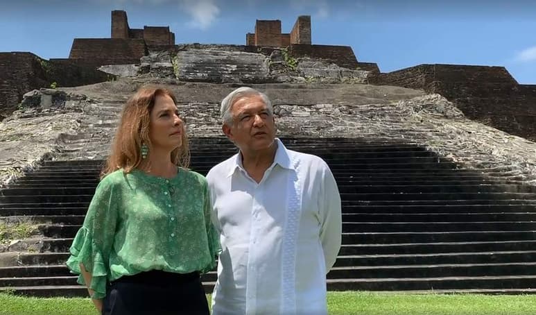  El presidente Andrés Manuel López Obrador rechazó que su esposa, la historiadora Beatriz Gutiérrez, haya tenido alguna injerencia en las cartas que envió al Rey de España, Felipe VI y al Papa Francisco, en las que les propone pedir perdón por los agravios en la Conquista. (EFE)