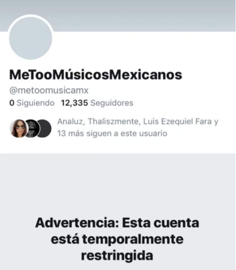 La cuenta de Twitter del movimiento se encuentra restringida. (ESPECIAL)