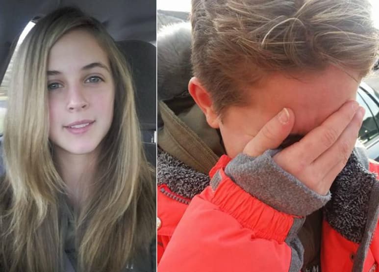 El padre se molestó porque su hija se pintó el cabello sin su permiso. (INTERNET)