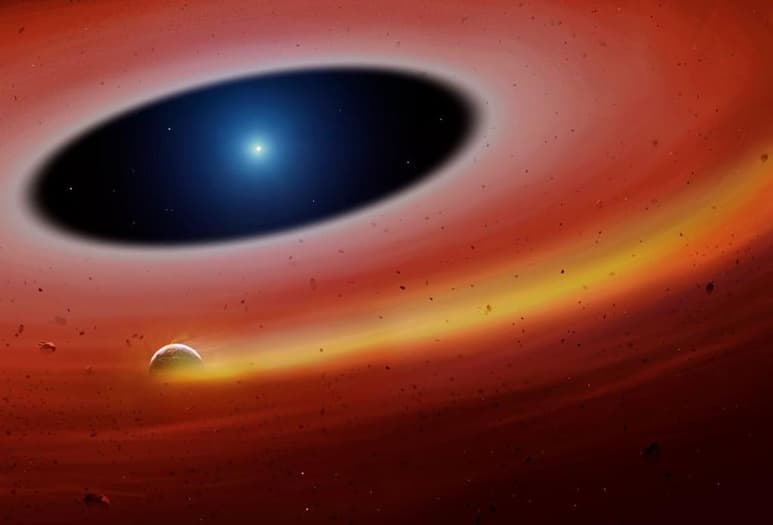 Vestigios de un sistema planetario que ayudarán a los astrofísicos a empezar a develar cómo será el ocaso del Sistema Solar. (EFE)