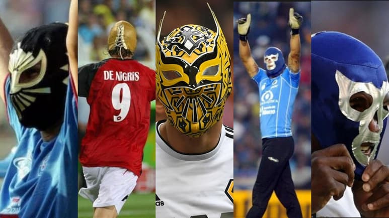Raúl Jiménez se une a una larga lista de futbolistas que llevan su afición por la lucha libre al campo de futbol. (ESPECIAL)