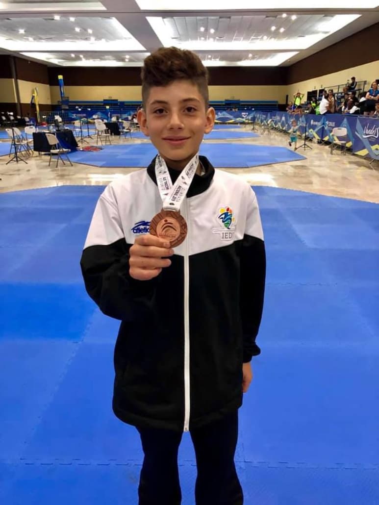 El representante del JDK en la Comarca Lagunera de Durango es entrenado por Citlálic Jiménez, pero en la justa nacional tuvo al profesor Jonhatan Salazar como coach. (IED)
