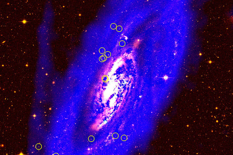 Encabezó una investigación internacional que descubrió cúmulos globulares en la galaxia espiral Messier 106. (EFE)
