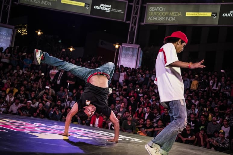 Cypher. El Red Bull BC One se ha organizado desde hace cinco años para promover los 'cyphers' en la India.