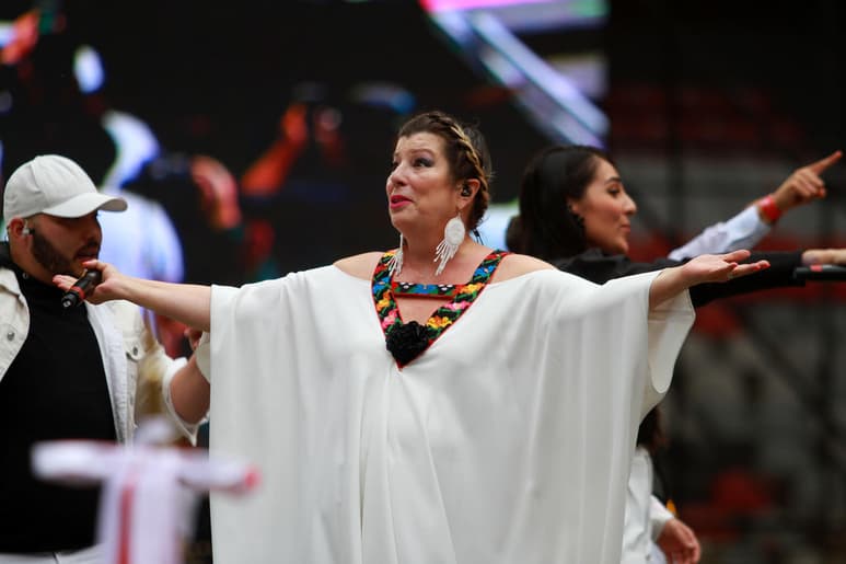 Justo después del número de Margarita ‘La diosa de la cumbia’, el presidente Andrés Manuel López Obrador ofrecerá un mensaje. (ARCHIVO)