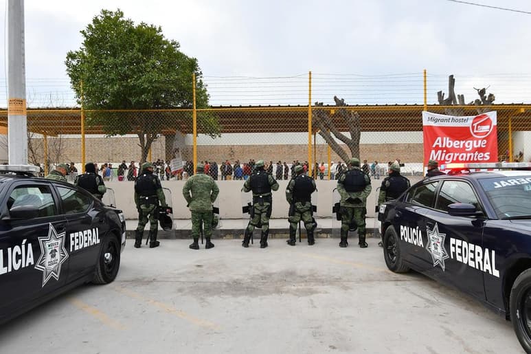 Se utilizan a elementos de seguridad en el estado para controlar la actividad de los migrantes en el marco de la ley, pero también para que se eviten tragedias en la frontera con los Estados Unidos. (ARCHIVO)