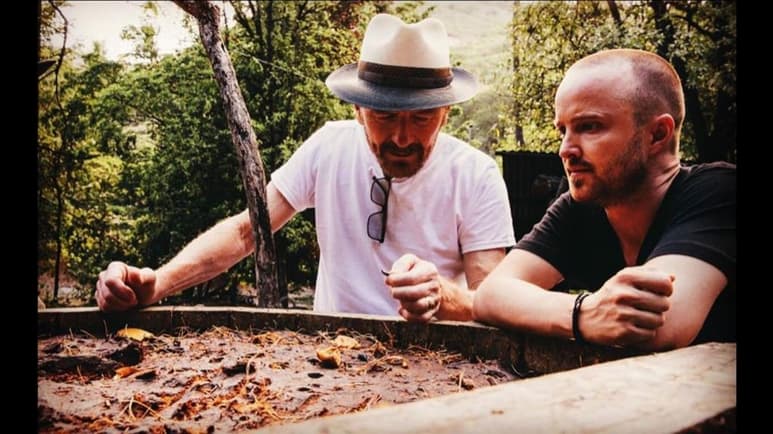 Hace un año Bryan Cranston y Aaron Paul estuvieron en Oaxaca. (ESPECIAL)