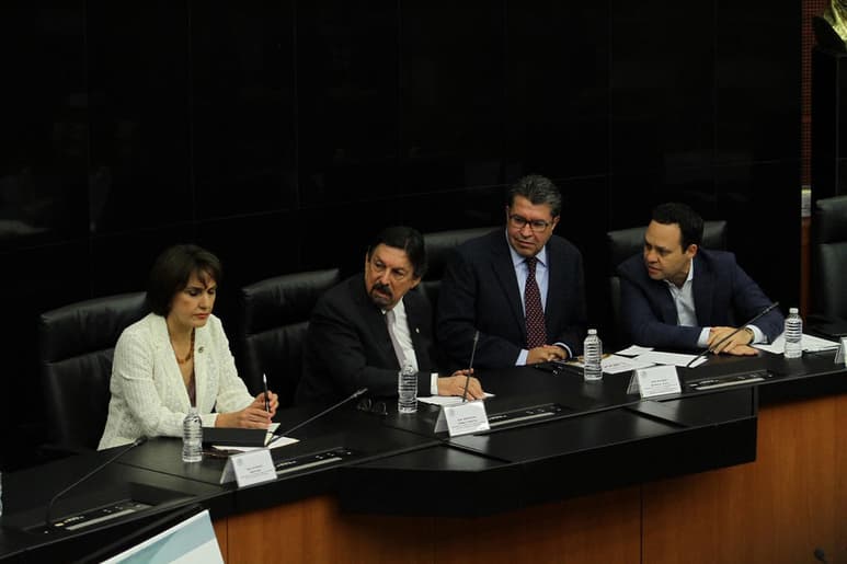El presidente de la Comisión de Trabajo en el Senado, Napoleón Gómez Urrutia (Morena), señaló que en el próximo periodo ordinario, irán por regular la subcontratación (outsourcing) en México. (ARCHIVO)