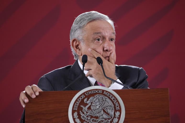 En Palacio Nacional, acusó el 'conservadurismo, que no incluye solo al PAN'. (NOTIMEX)