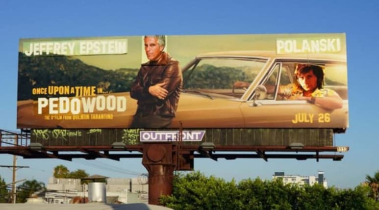 Anuncios. Aparecen con su título ficticio de 'Once Upon a Time in Pedowood', haciendo referencia a la pedofilia.