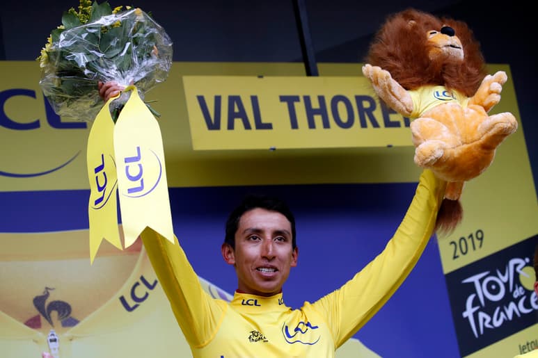 Egan Bernal es el primer latinoamericano que gana la carrera más importante en el ciclismo. (AP)