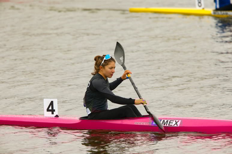 La kayakista mexicana Beatriz Briones ganó ayer dos medallas de bronce, para finalizar su participación en los Panamericanos de Lima 2019 con cuatro preseas. (JAM MEDIA)