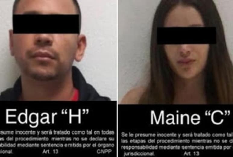 Tras la detención de Edgar “H”, alias “El Caimán”, presunto operador de Nemesio Oseguera, “El Mencho”, líder del Cártel Jalisco Nueva Generación (CJNG), y de la narcomodelo Maine “C”, relacionada con esta célula criminal, ambos fueron puestos a disposición del Ministerio Público Federal. (ESPECIAL)