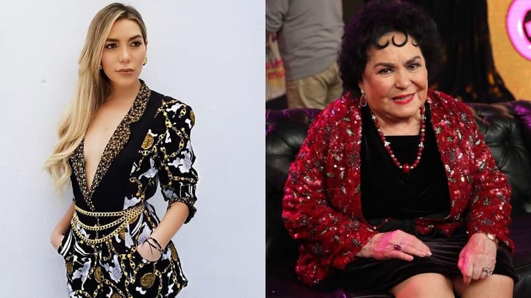 La actriz de Nosotros los guapos, Carmen Salinas, le ofreció a la hija de la rockera su apoyo. (ESPECIAL)