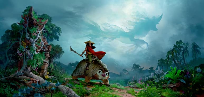 En Raya and the Last Dragon la protagonista deberá salvar al reino ficticio Kumandra de una amenaza, avanzaron los creadores de la futura entrega de Disney durante la convención D23. (ESPECIAL)