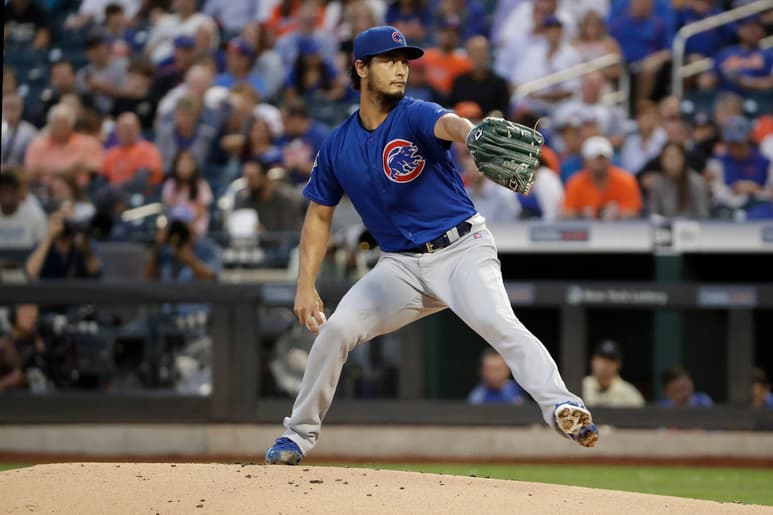 El japonés Yu Darvish permitió una carrera en ocho entradas de trabajo, y los Cachorros se impusieron 5-2 a los Mets de Nueva York. (AP)