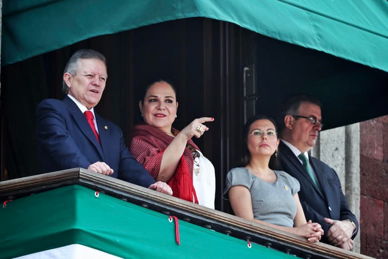 La presidenta de la Mesa Directiva de la Cámara de Diputados, Laura Angélica Rojas Hernández, reconoció que los actos conmemorativos del 15 y 16 de septiembre en Palacio Nacional fueron mucho más austeros que en años anteriores. (EL UNIVERSAL)