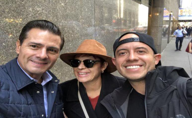 El usuario de Twitter, explicó en su publicación que su encuentro con Peña Nieto en las calles de Nueva York había sido agradable. (ESPECIAL)