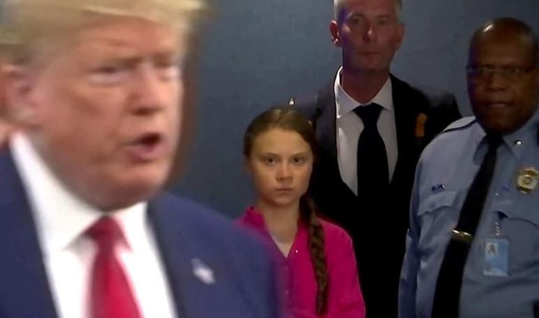Los comentarios de Trump hacia Greta y su discurso se han convertido en blanco de criticas en redes sociales (INTERNET)