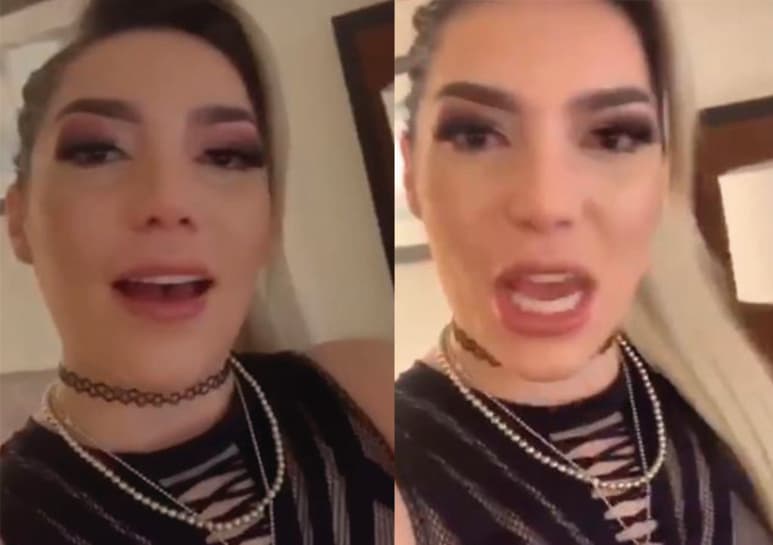 Se mostró enfurecida en Instagram. (CAPTURA)