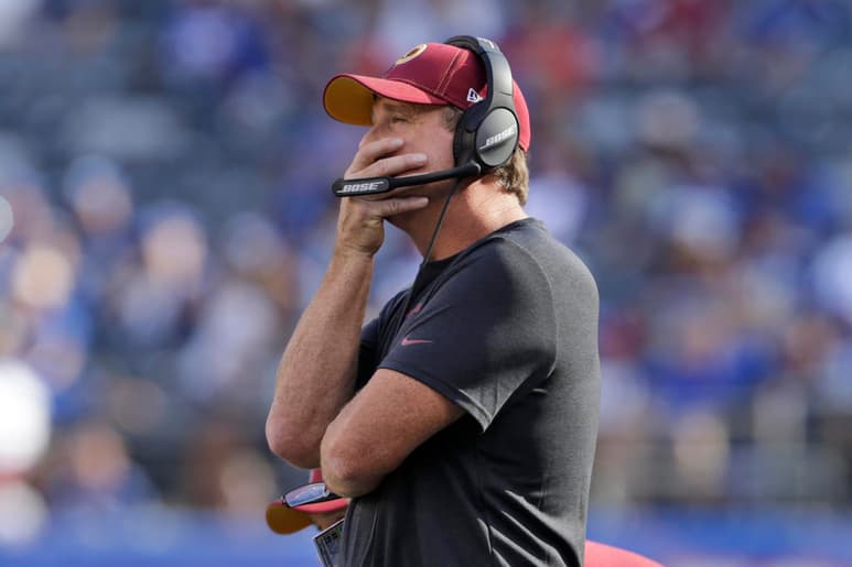 El entrenador en jefe, Jay Gruden, aún no elige a su mariscal para el juego ante los Patriotas. (ARCHIVO)