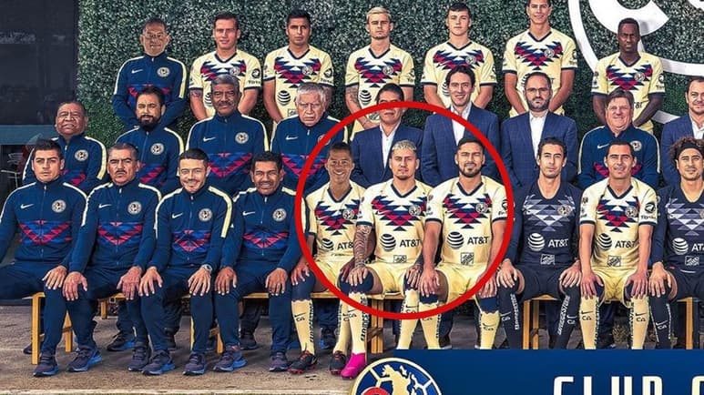  En América escogieron el peor momento para tomarse la foto oficial del torneo. (ESPECIAL)
