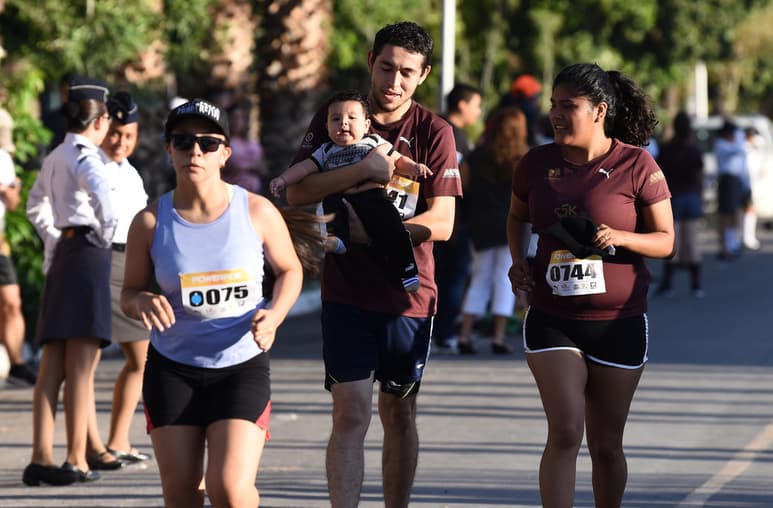 Esta carrera de convivencia se ha caracterizado por su buen ambiente y la unión familiar. (JESÚS GALINDO)