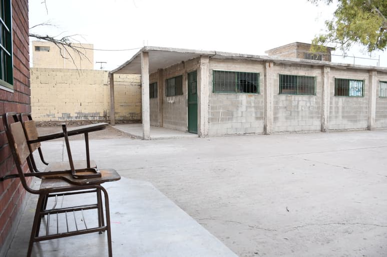 En la Escuela Primaria Anexa a la Normal de Torreón se realizarán varias obras de mejoramiento por parte del Estado. (IVÁN CORPUS)