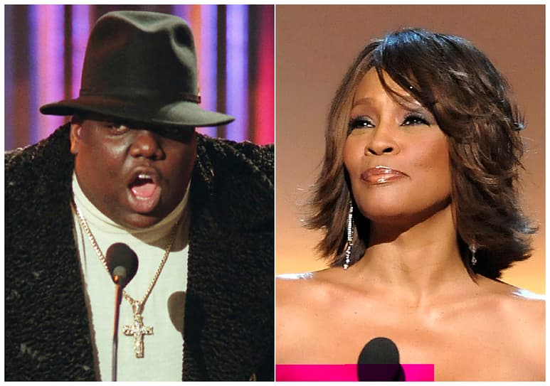 Honor. Notorious B.I.G. y Houston, ambos fallecidos, están entre los 16 nominados al Salón de la Fama del Rock and Roll para el 2020. (AP)