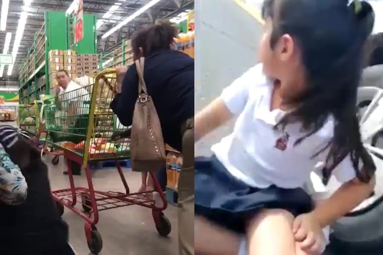Familias intentaron protegerse en el interior de tiendas comerciales durante los ataques (INTERNET)