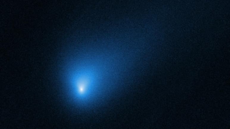El telescopio espacial Hubble capturó las mejores imágenes hasta ahora de nuestro nuevo visitante interestelar. (ESPECIAL)
