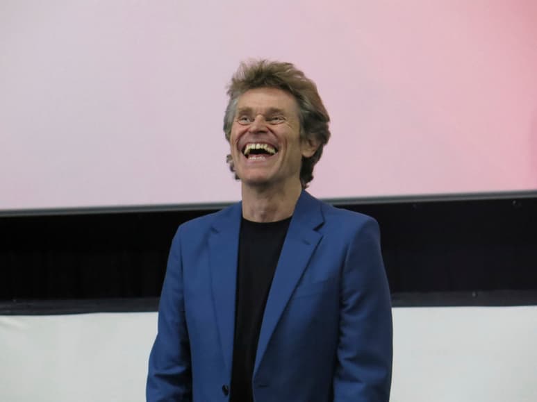 Emocionado. El actor Willem Dafoe durante su estancia en el Festival Internacional de Cine de Morelia. (AP)