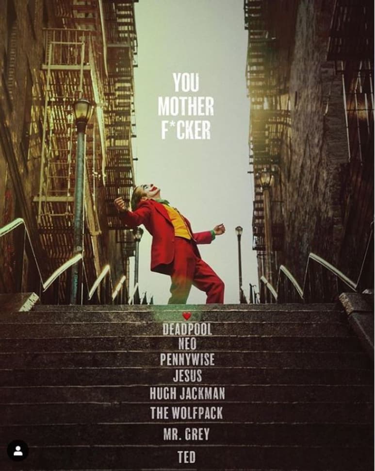 Es la número uno. Joker bate récord de la película para adultos más taquillera de la historia, con esta imagen, Reynolds lo felicitó. (ESPECIAL)