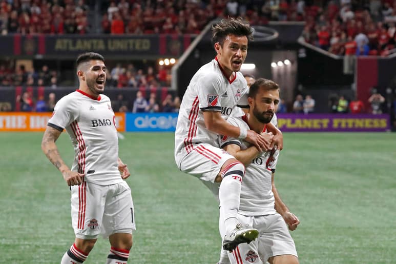 Nick DeLeon le daría la anotación del triunfo al Toronto en la Final de Conferencia ante el Atlanta United. (ARCHIVO)