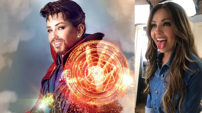 Thalía se transformó en este héroe estadounidense del que se confesó ser fanática. (ESPECIAL)
