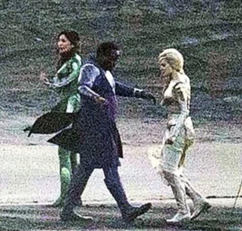 Filtran. Fotos de Angelina Jolie en el set de The Eternals. (ESPECIAL)