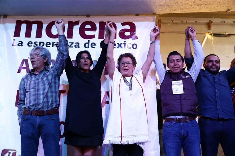 El Consejo Nacional de Morena arrancó esta mañana su sesión con la propuesta de llamar a Congreso Nacional Extraordinario el 24 de este mes, mismo que elegirá nuevo Comité Ejecutivo Nacional (CEN); con esto quedaría fuera la actual dirigente Yeidckol Polevnsky. (ARCHIVO)