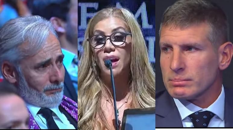 La esposa del fallecido Miguel Calero conmovió a los presentes de la ceremonia del Salón de la Fama 2019 tras un emotivo discurso. (ESPECIAL)
