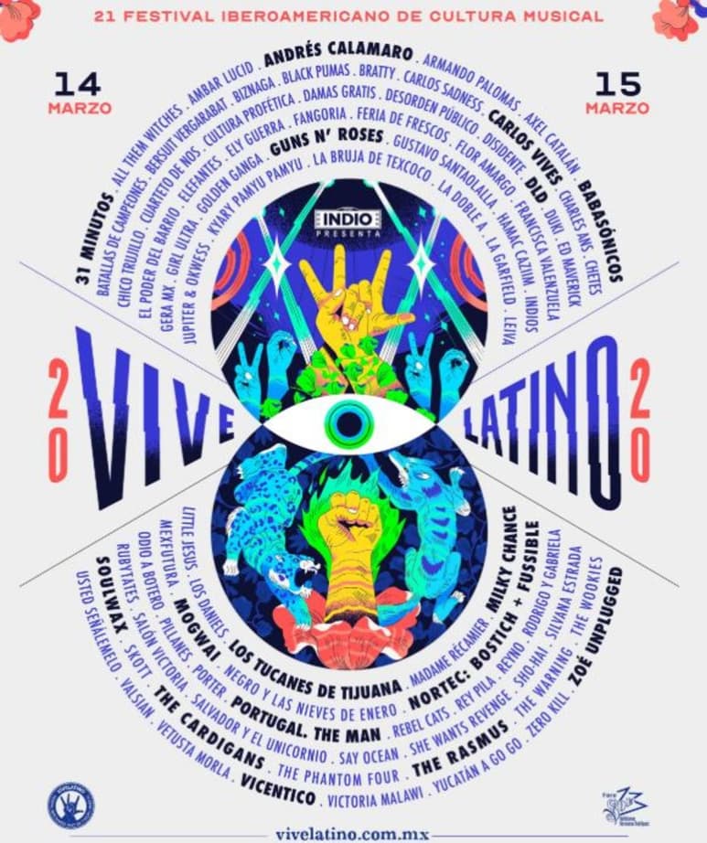 Diverso. Vive Latino 2020 confirma a Guns N´ Roses, Andrés Calamaro, Babasónicos, Los Tucanes de Tijuana, entre otros. (ESPECIAL)