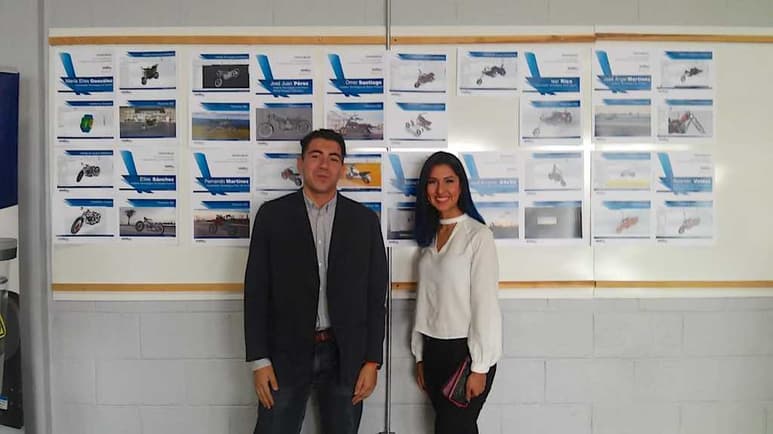Los alumnos José Antonio Dávila Garibaldi y Elisa González Herrera tuvieron una gran participación en certamen en Chihuahua. (CORTESÍA)
