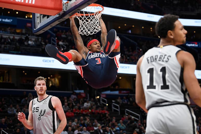 Beal encestó sus nueve tiros para anotar 21 puntos en el tercer cuarto. (AP)